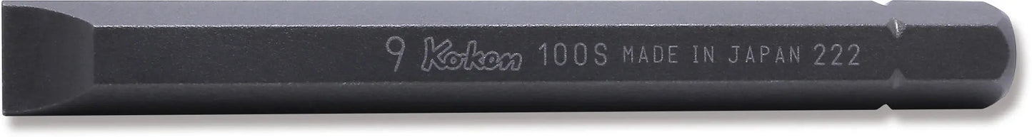 5/16 Hex Dr. Bit Slotted 1.6 x 9 Length 80mm