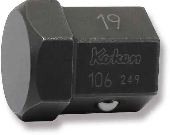 4-Point/6-Point Male Drain Plug Key Bits 19mm Hex Length 24mm