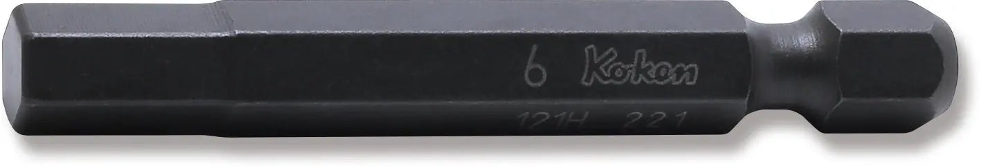 1/4 Hex Dr. Bit 6mm Hex Length 50mm