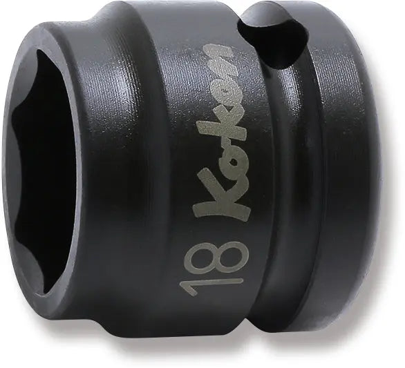 1/2 Sq. Dr. Socket 18mm 6 point Length 26mm Thin walled