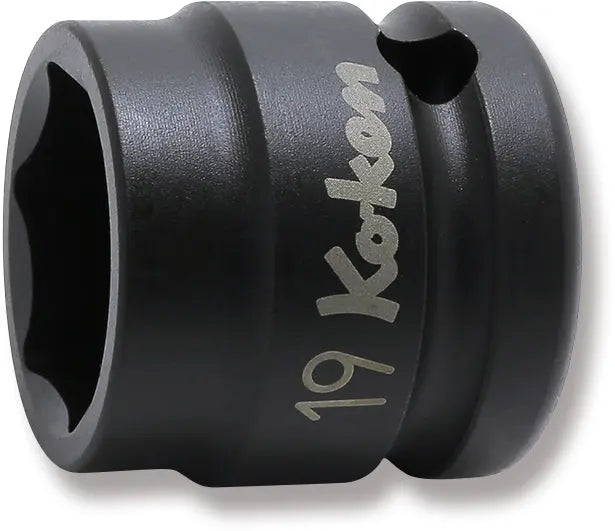 1/2 Sq. Dr. Socket 19mm 6 point Length 28mm Thin walled