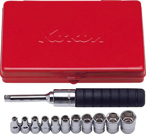 1/4 Sq. Dr. 12 Piece 6-Point Metric Socket Set 4-13mm
