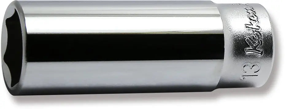 1/4 Sq. Dr. Socket 13mm 6 point Length 50mm