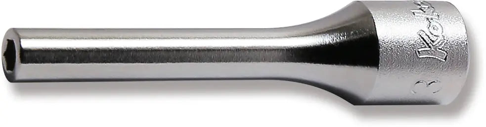 1/4 Sq. Dr. Socket 3mm 6 point Length 50mm