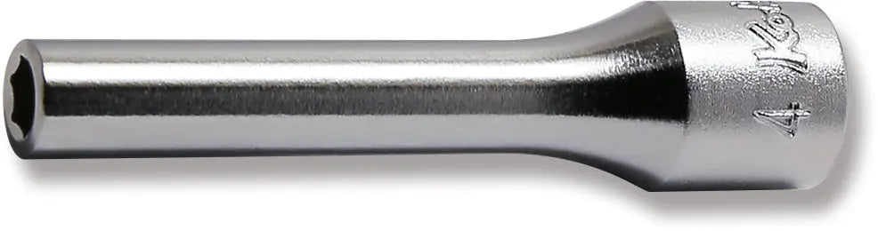 1/4 Sq. Dr. Socket 4mm 6 point Length 50mm