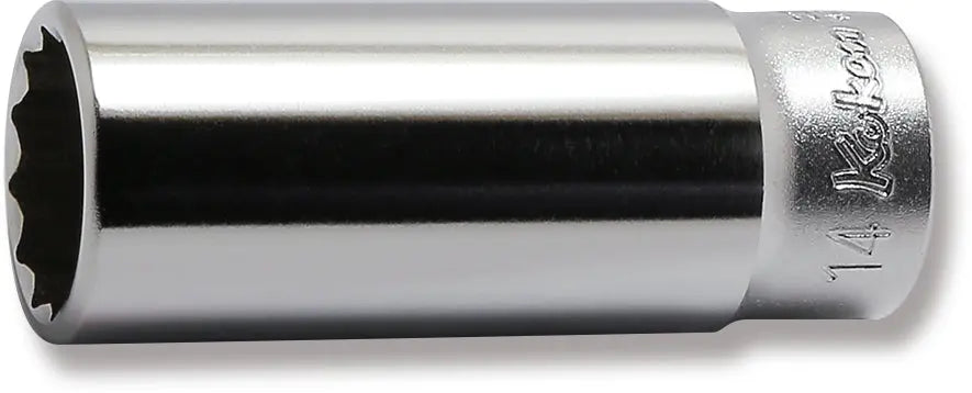 1/4 Sq. Dr. Socket 14mm 12 point Length 50mm
