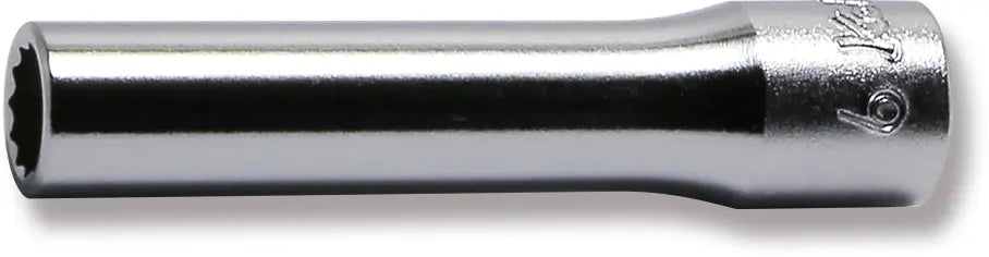 1/4 Sq. Dr. Socket 6mm 12 point Length 50mm