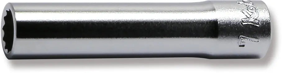1/4 Sq. Dr. Socket 7mm 12 point Length 50mm