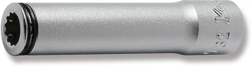 1/4" Sq. Drive 12-Point SAE Deep Nut Grip Socket in 7/32