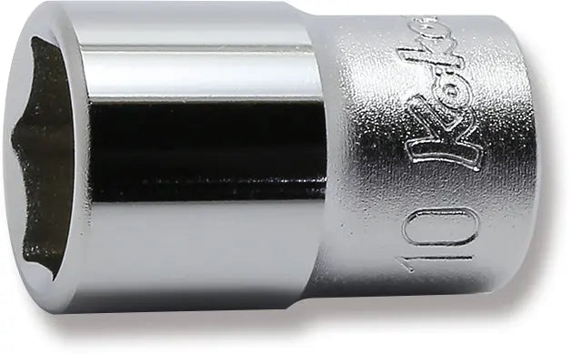 1/4 Sq. Dr. Socket 10mm 6 point Length 22mm