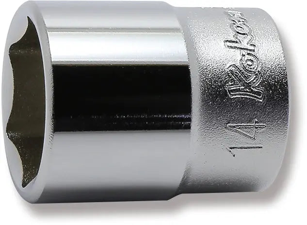 1/4 Sq. Dr. Socket 14mm 6 point Length 24mm