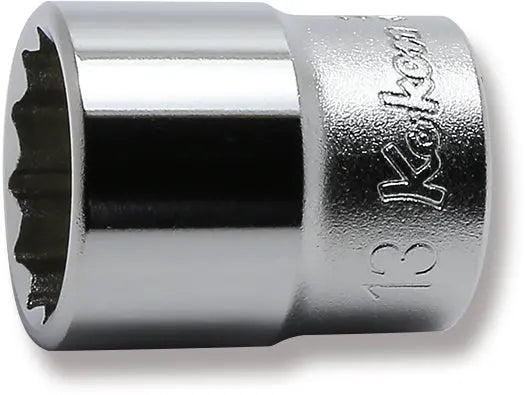 1/4 Sq. Dr. Socket 13mm 12 point Length 22mm