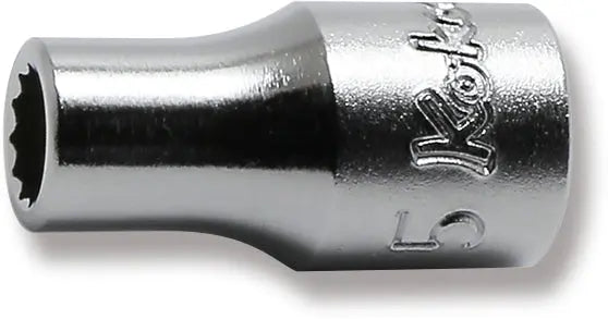 1/4 Sq. Dr. Socket 5mm 12 point Length 22mm