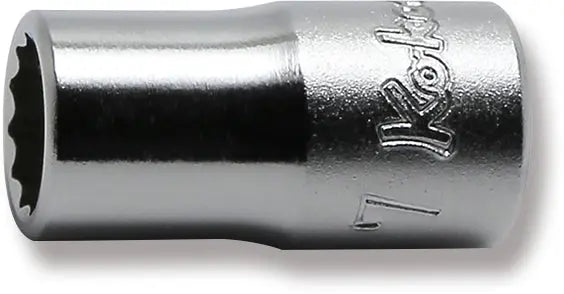 1/4 Sq. Dr. Socket 7mm 12 point Length 22mm