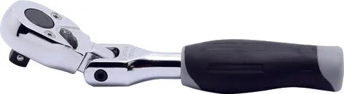 1/4 Sq. Dr. Ratchet Handle 20 teeth Short Length 116mm Flexible Head Plastic Handle