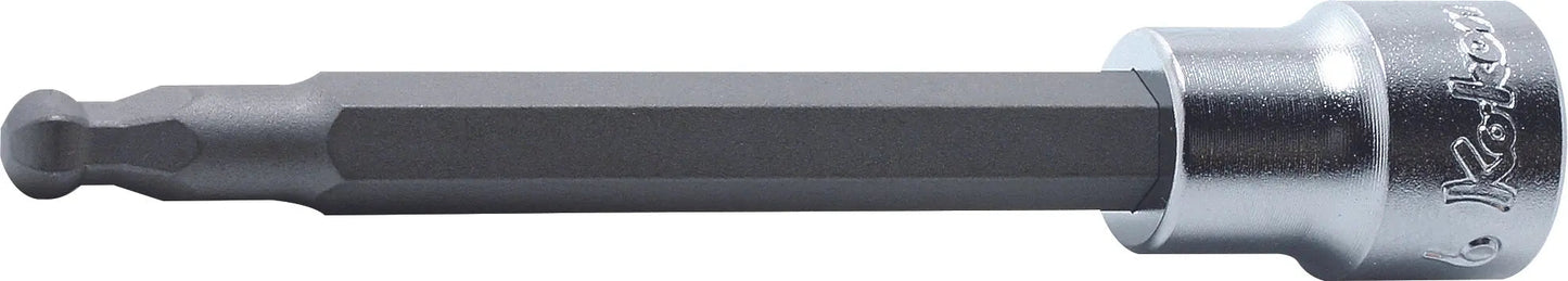 3/8 Sq. Dr. Bit Socket 4mm Ballpoint Hex Length 120mm