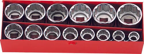 3/8 Sq. Dr. 14 Piece 12-Point Metric Socket Set 9-22mm