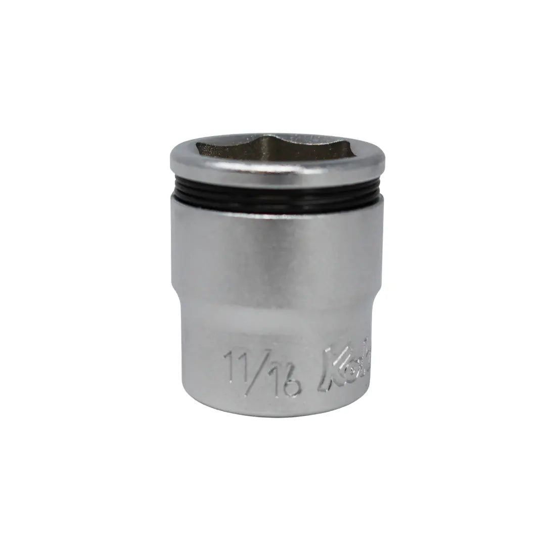 3/8 Sq. Dr. SAE Nut Grip Chrome Socket in 11/16