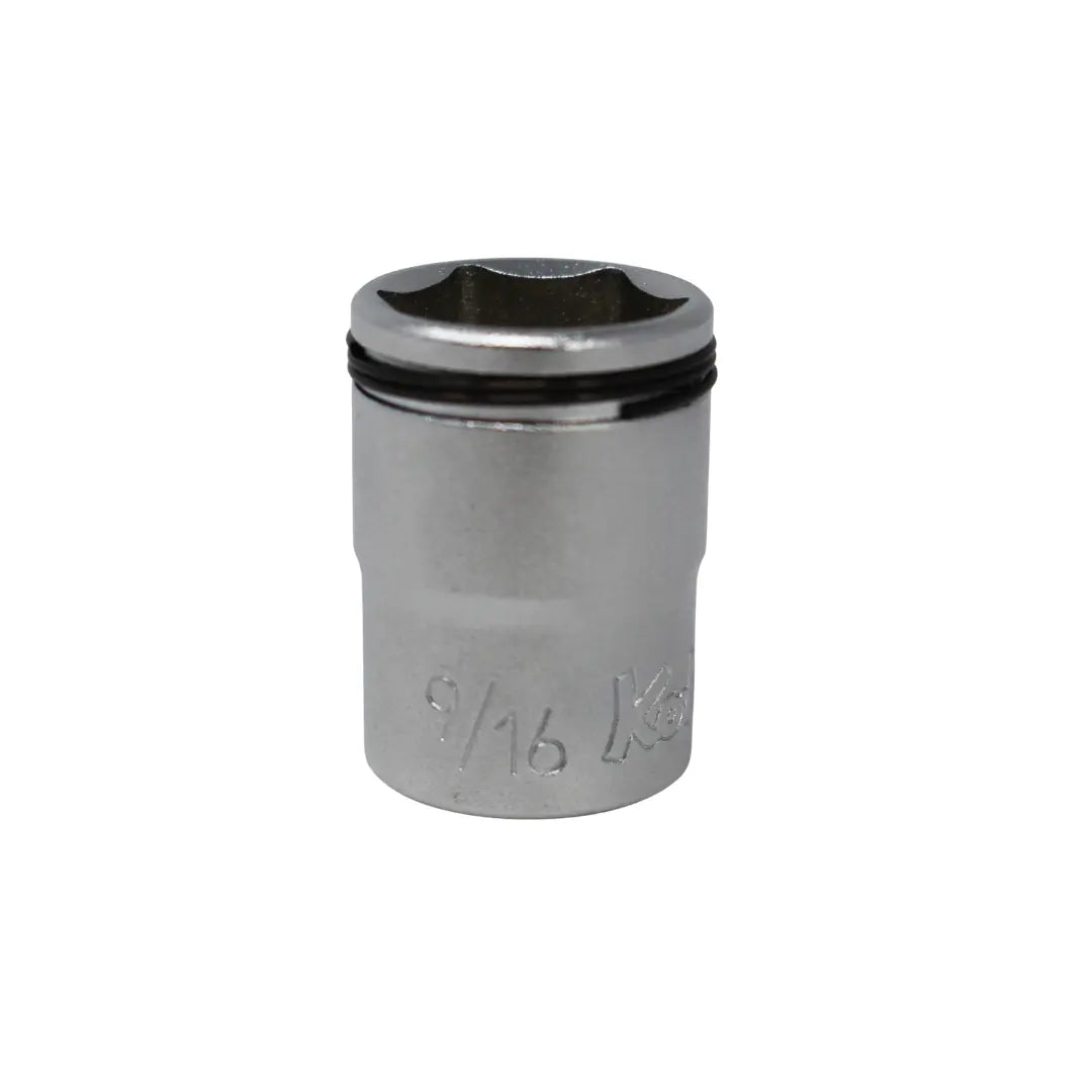 3/8 Sq. Dr. SAE Nut Grip Chrome Socket in 9/16