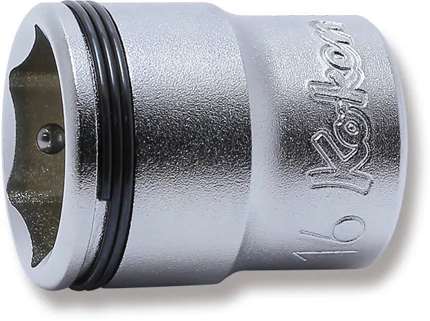 3/8 Sq. Dr. Socket 16mm Nut Grip Length 27mm