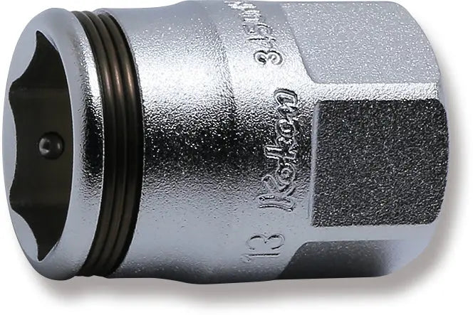 3/8 Sq. Dr. Socket 13mm Nut Grip Length 26mm Outer Hex 17mm
