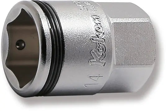 3/8 Sq. Dr. Socket 14mm Nut Grip Length 27mm Outer Hex 17mm