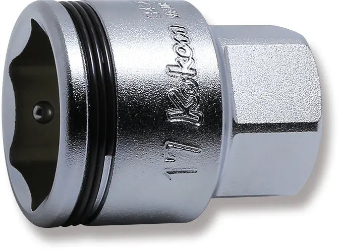 3/8 Sq. Dr. Socket 17mm Nut Grip Length 29mm Outer Hex 17mm