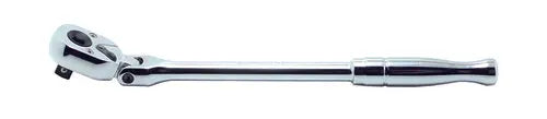 3/8 Sq. Dr. Ratchet Handle 24 teeth Flexible Head Length 265mm Push Button Polished Handle