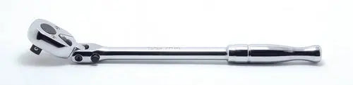 3/8 Sq. Dr. Ratchet Handle 24 teeth Locking Flexible Head Length 265mm Polished Handle