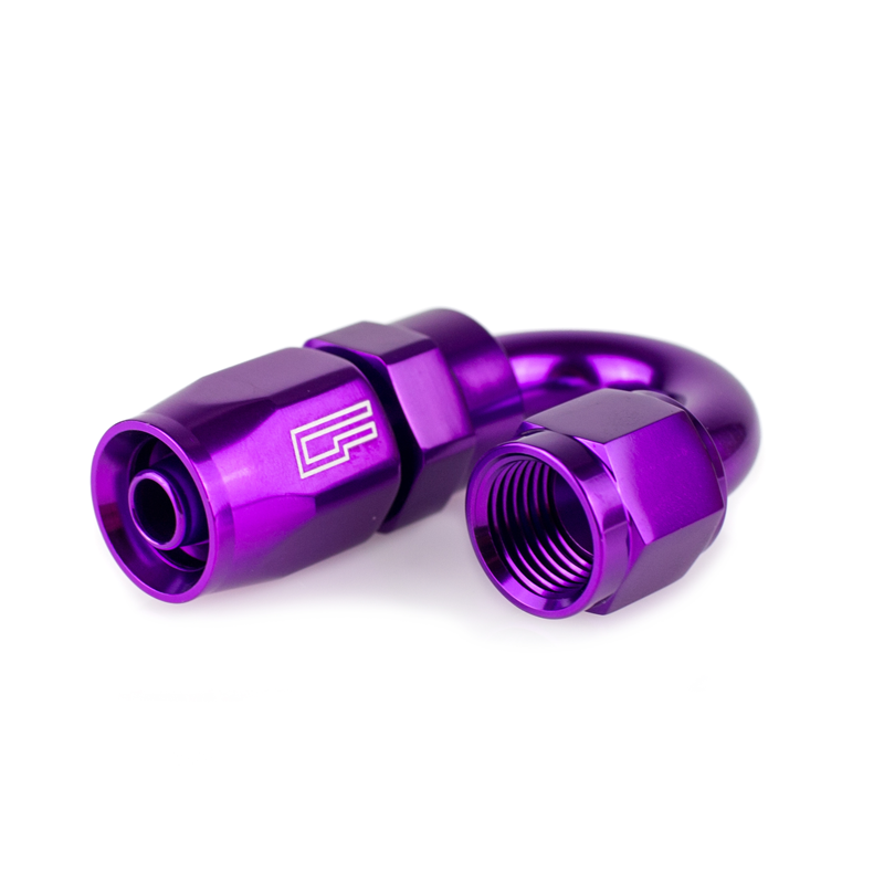 -4 AN 120 Degree Female Aluminum Hose End Fitting