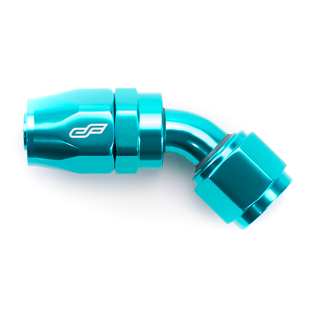 -06 AN 45 Degree Female Aluminum Hose End Fitting