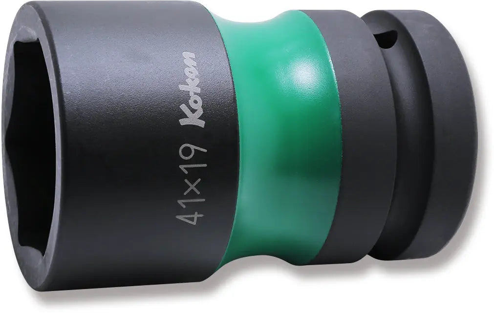 1 Sq. Dr. Rear Wheel Nut Socket 41 x 19mm Hex x Square 87mm Color coded