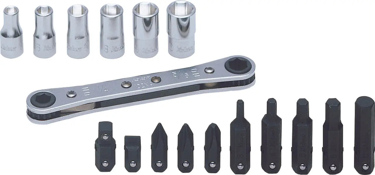 1/4" Sq. Dr. 17 Piece 6-Point Metric Socket Set 5-10mm
