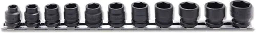 3/8 Sq. Dr. Socket Set 8-19mm 6 point Thin walled 11 pieces