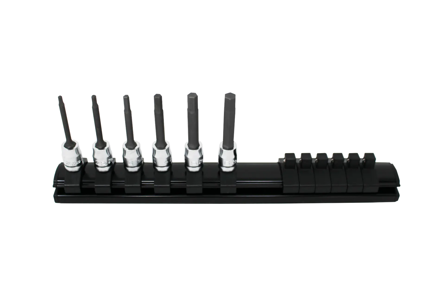 6 piece 1/4" Sq. Drive 50mm Z-Series Hex Bit Socket Set 2-6mm