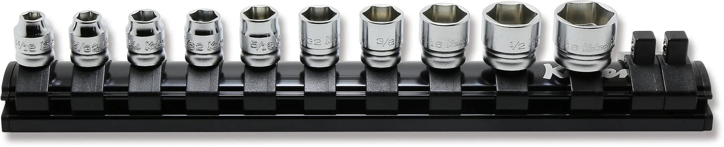 1/4" Square Drive 6-Point SAE Z-Series 10 Piece Socket Set