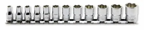 1/4 Sq. Dr. Socket Set 4-14mm Surface 200mm 12 pieces
