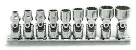 1/4 Sq. Dr. Universal Socket Set 3/16-9/16 12 point 150mm 9 pieces