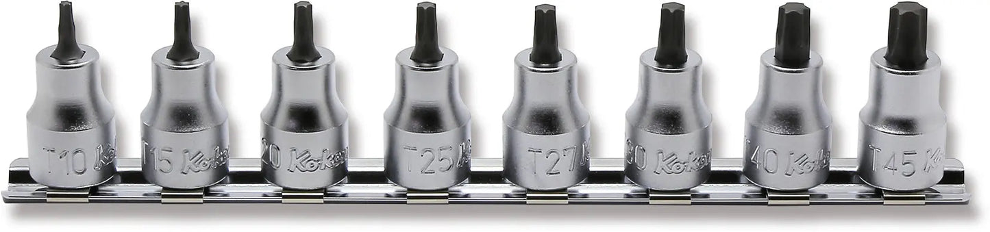 3/8 Sq. Dr. 8 Piece TORX® Bit Socket Set T10-T45