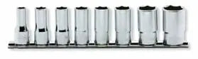 3/8 Sq. Dr. Socket Set 8mm-19mm 12 point 200mm 8 pieces