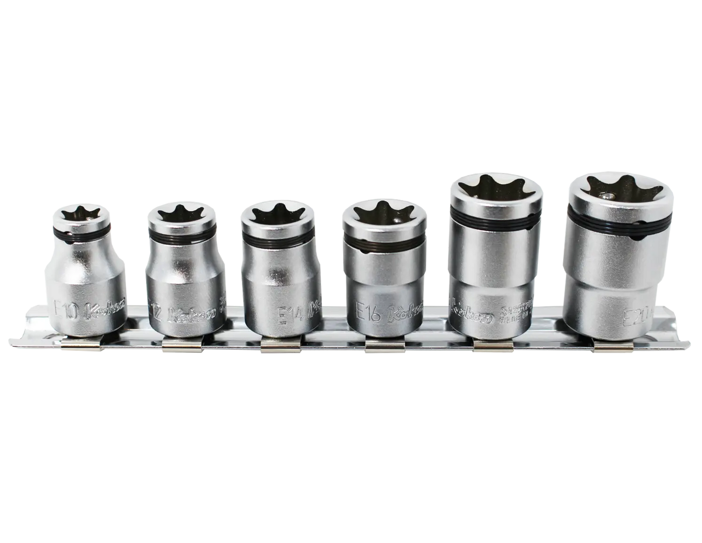 3/8 Sq. Dr. 6 Piece NUT GRIP® TORX® Socket Set E10-E20