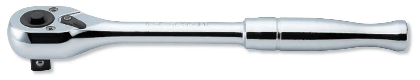 1/2 Sq. Dr. Ratchet Handle 24 teeth Length 250mm Push Button Polished Handle