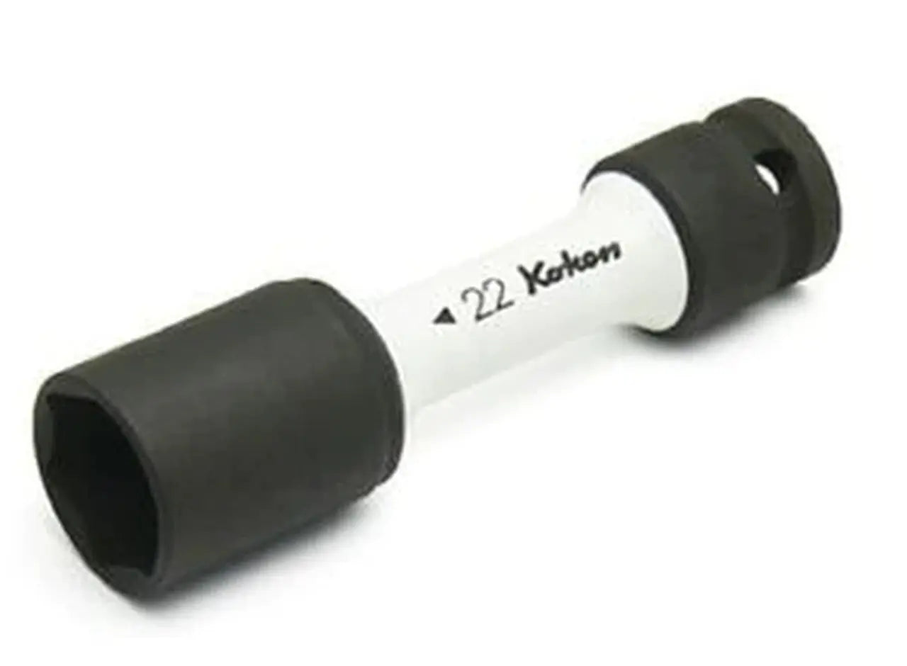 1/2 Sq. Dr. Wheel Nut Socket 22mm Extra Thin walled Length 110mm Color coded Protector