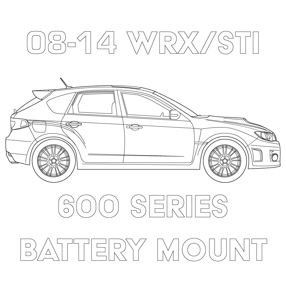2008-2014 Subaru WRX/STI 600 Series Battery Mount
