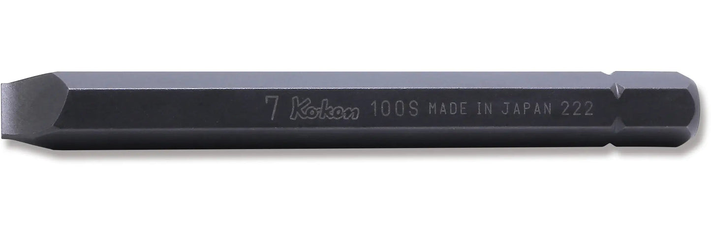 5/16 Hex Dr. Bit Slotted 1.0 x 6 Length 80mm