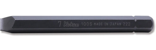 5/16 Hex Dr. Bit Slotted 1.0 x 7 Length 80mm