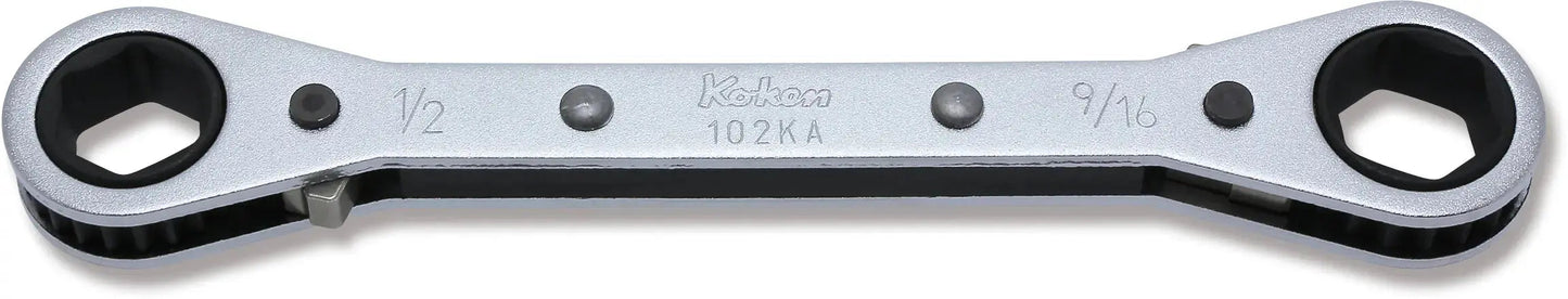 Ratcheting Ring Wrench 1/2x9/16 6 point Length 146mm Reversible