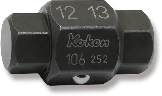 4-Point/6-Point Male Drain Plug Key Bits 12mm x 13mm Hex x Hex Length 32mm
