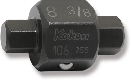 4-Point/6-Point Male Drain Plug Key Bits 8mm x 3/8 Hex x Hex Length 32mm