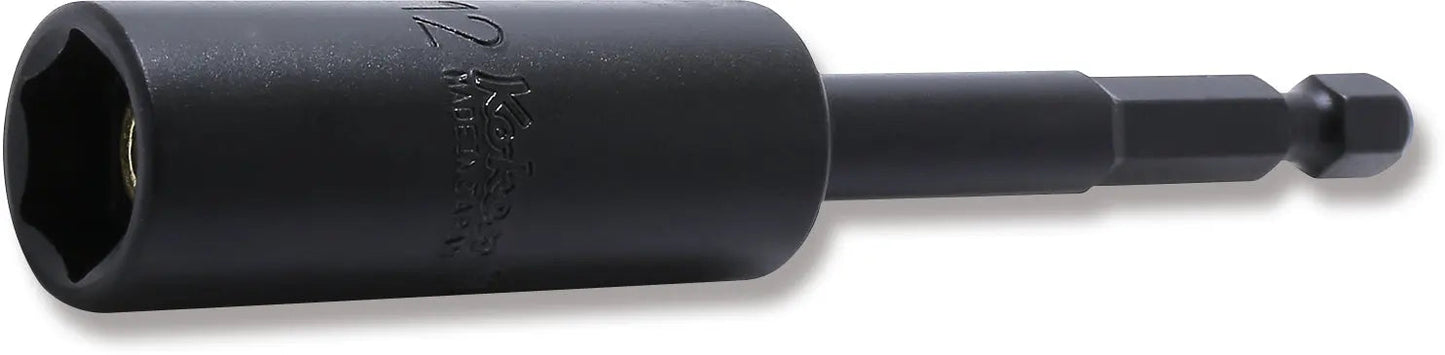 1/4 Hex Dr. Nut Setter 12mm 6 point Length 100mm Slide Magnet